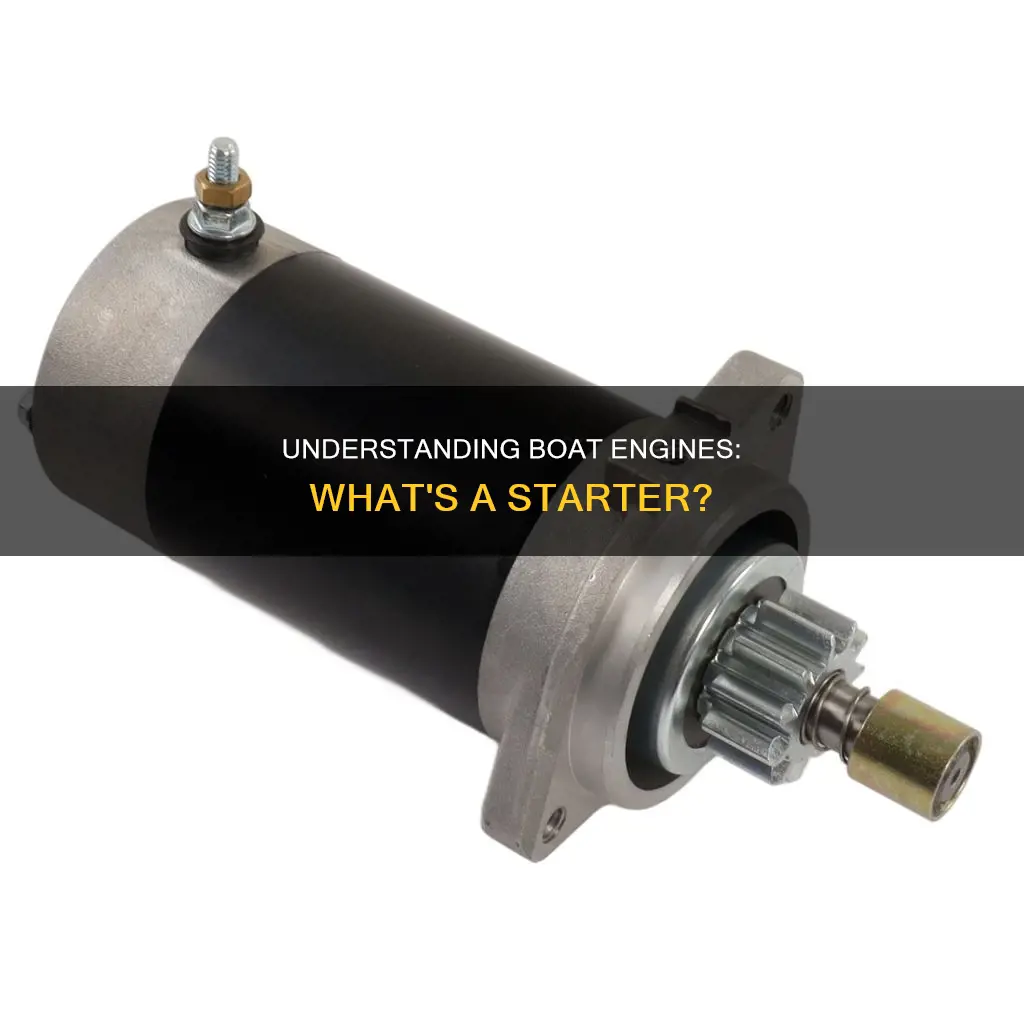 what is a stater on boat engine