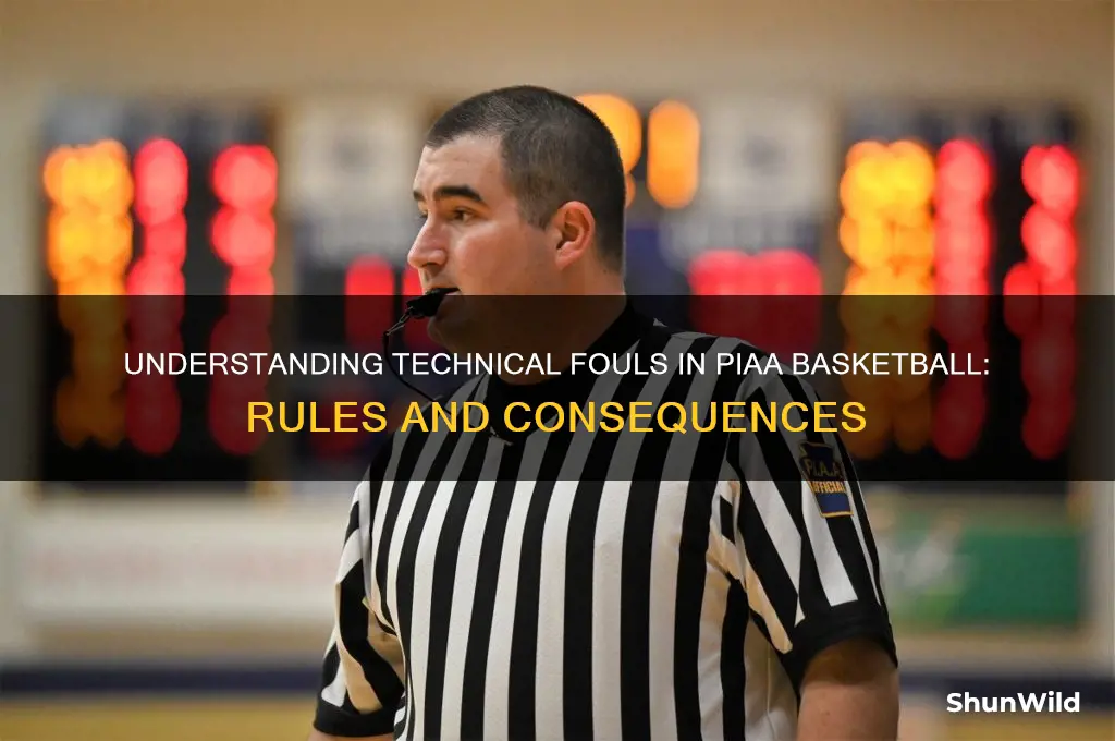what is a technical foul piaa basketball