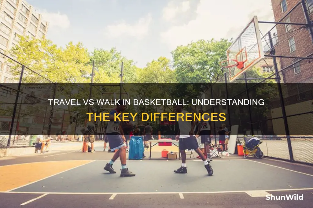 what is a travel vs a walk in basketball