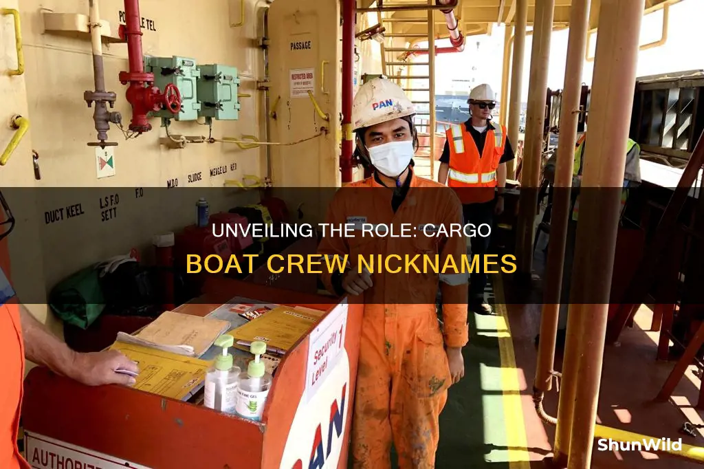 what is a worker on a cargo boat called