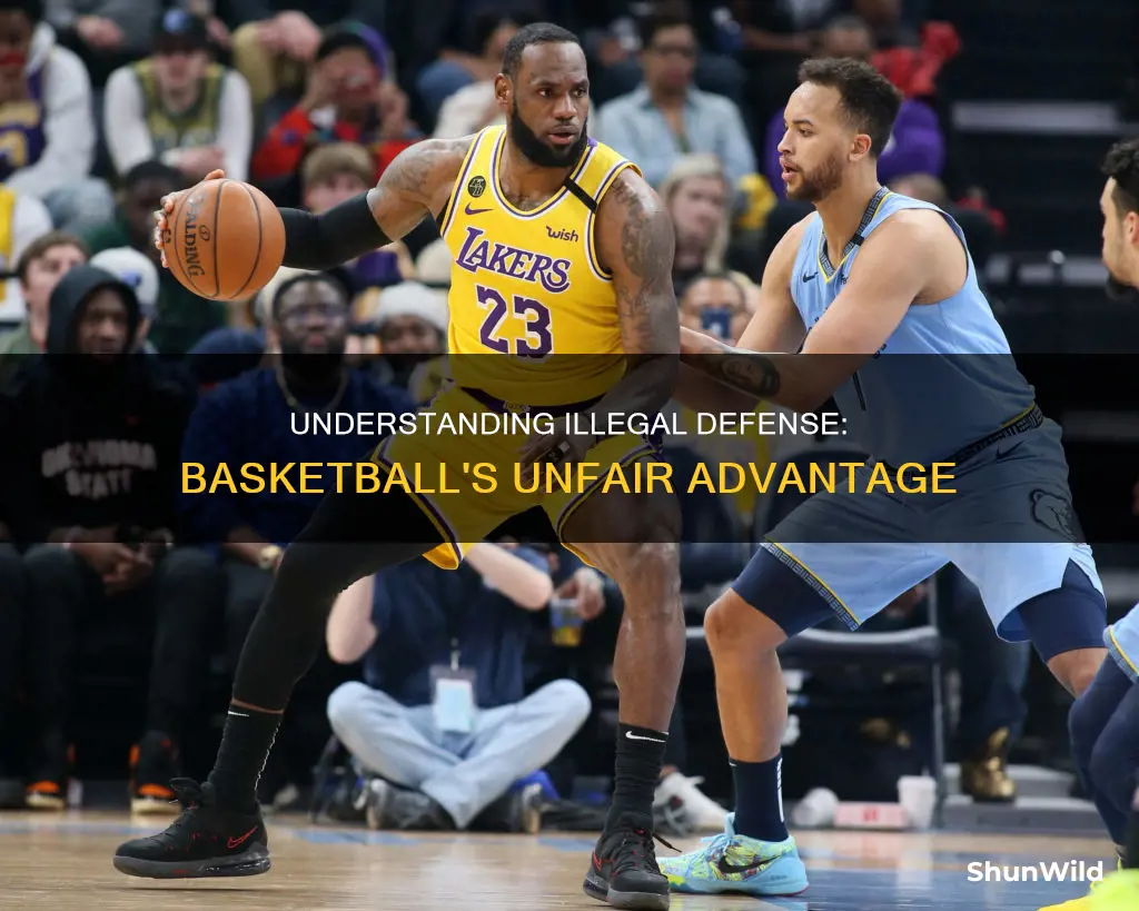 what is an illegal defense in basketball