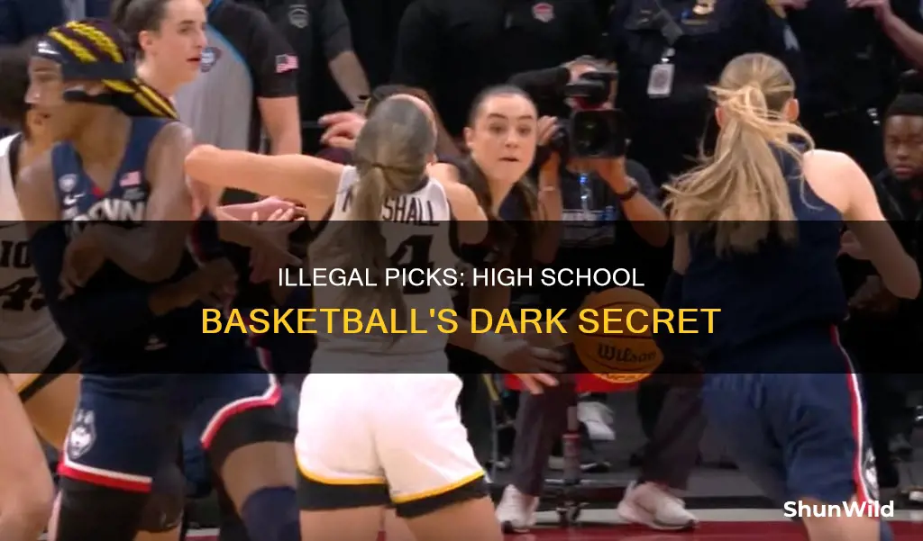 what is an illegal pick in high school basketball