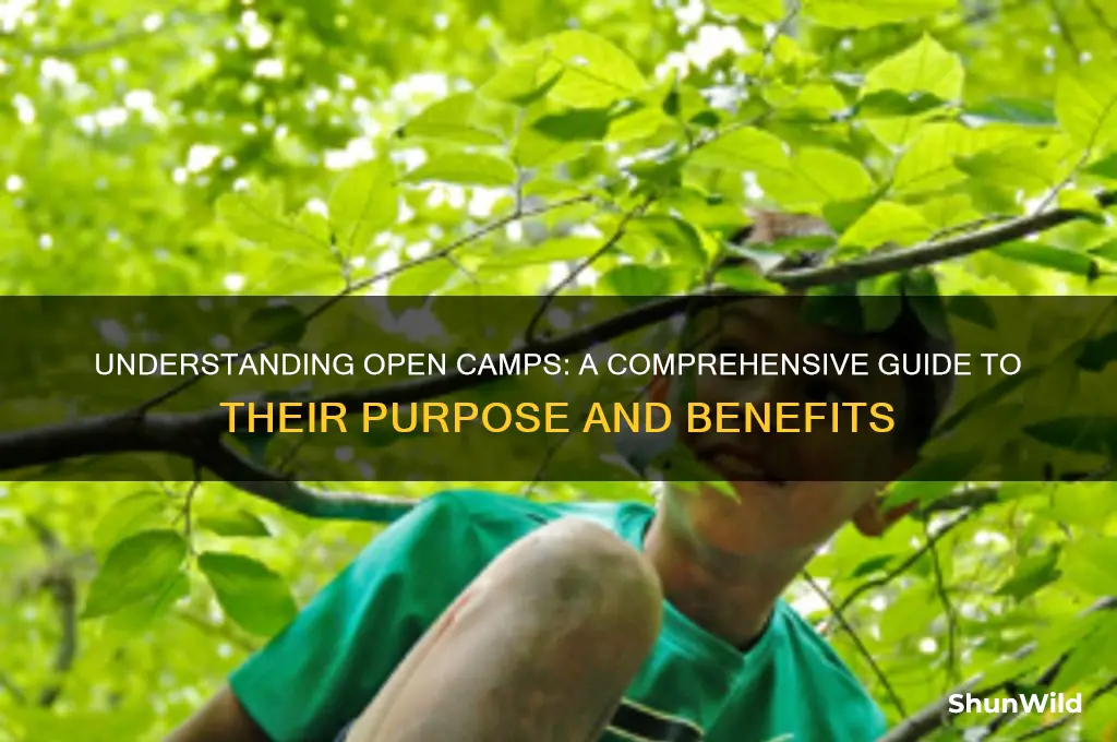 what is an open camp