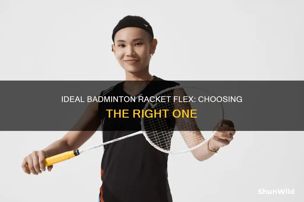 what is average flex of badminton racket