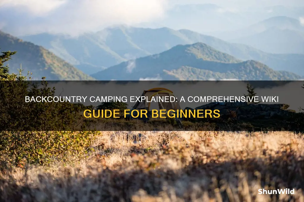 what is backcountry camping wiki
