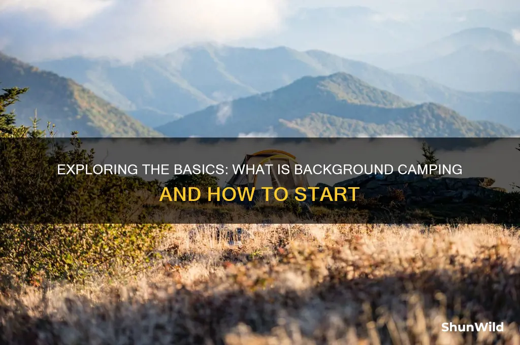 what is background camping