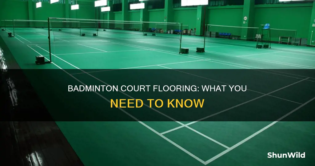 what is badminton court flooring