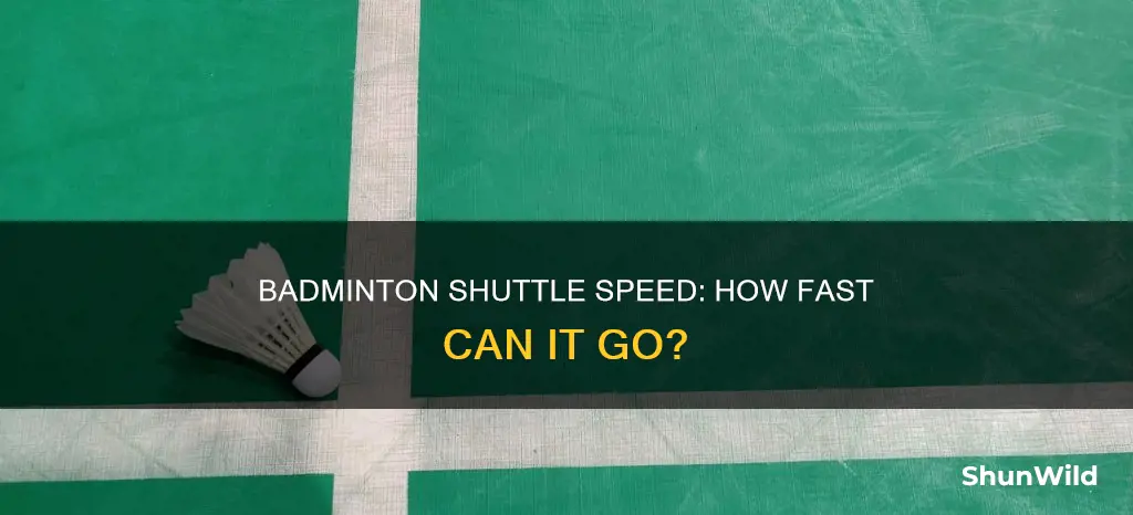what is badminton shuttle speed