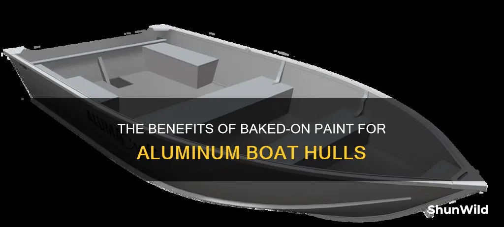 what is baked on paint on a aluminum boat hull