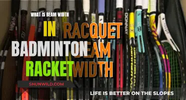 Badminton Racket Beam Width: Understanding the Sweet Spot