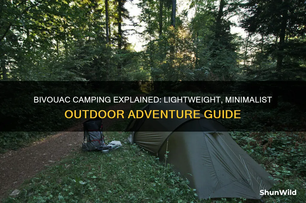 what is bivouac camping