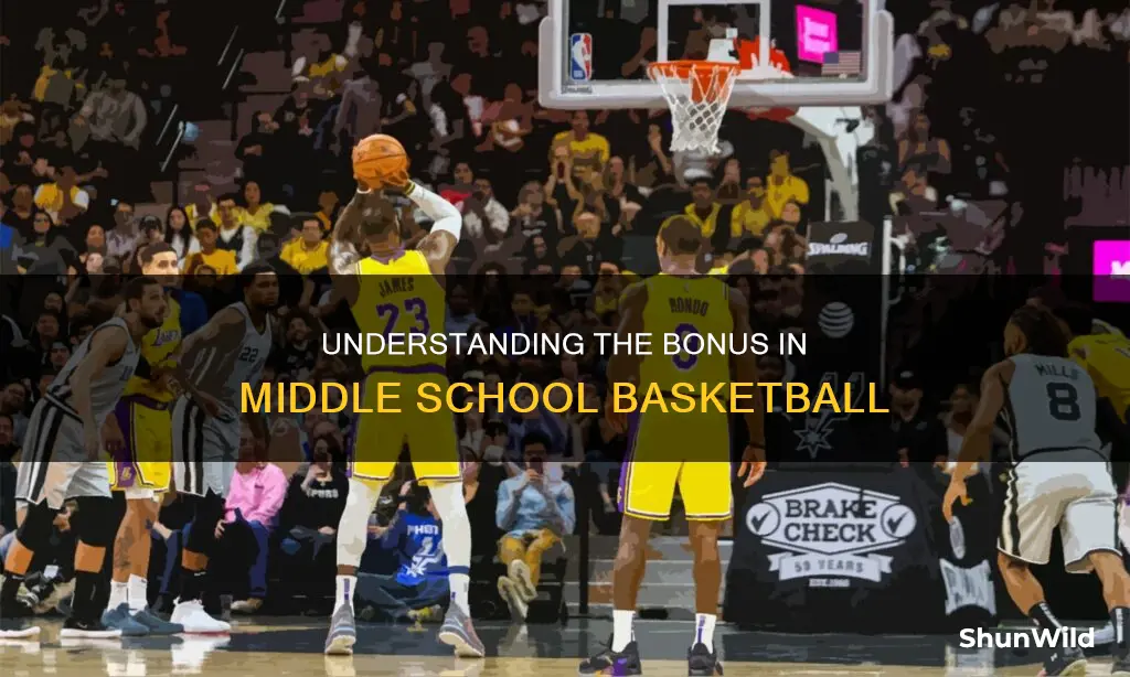 what is bonus in basketball middle school