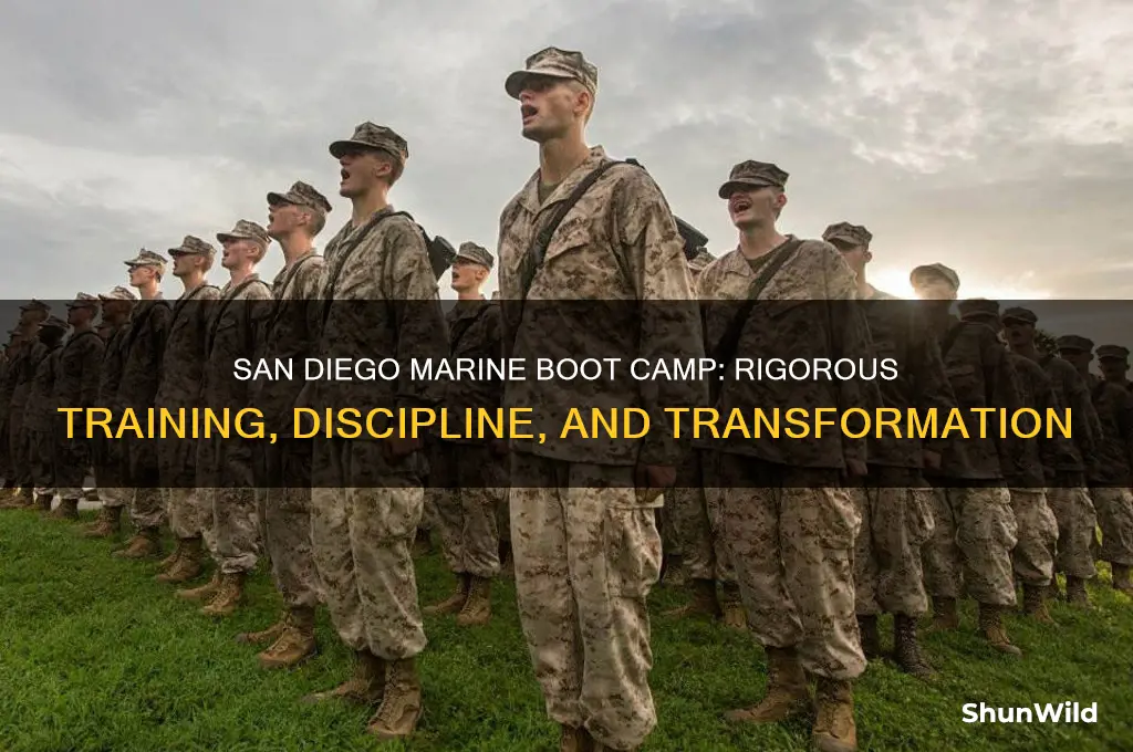 what is boot camp like for marines in san diego