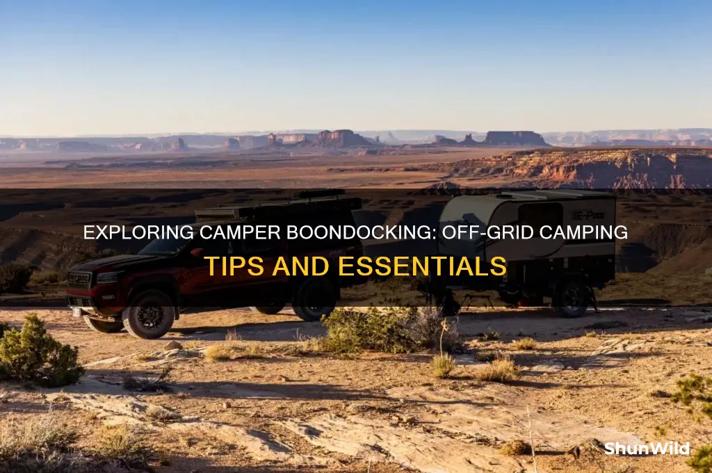 what is camper boondocking
