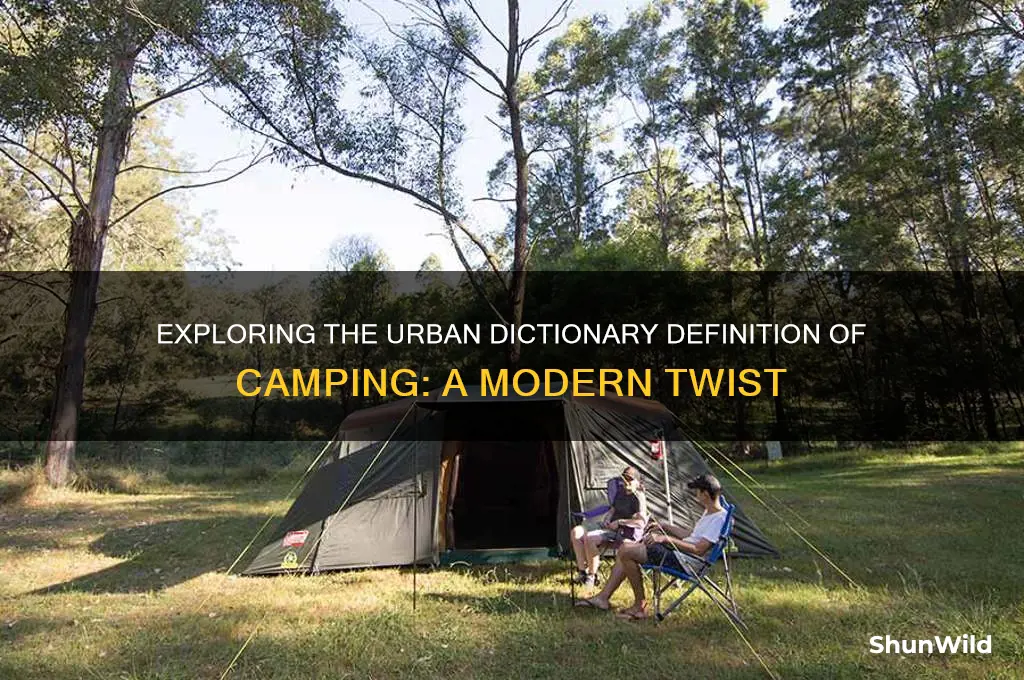 what is camping urban dictionary