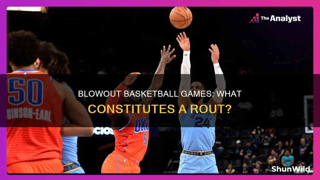 what is considered a blowout in basketball