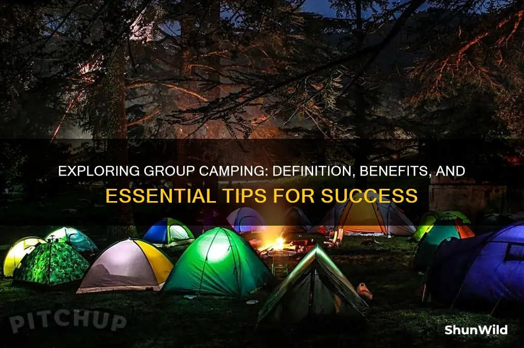 what is considered group camping