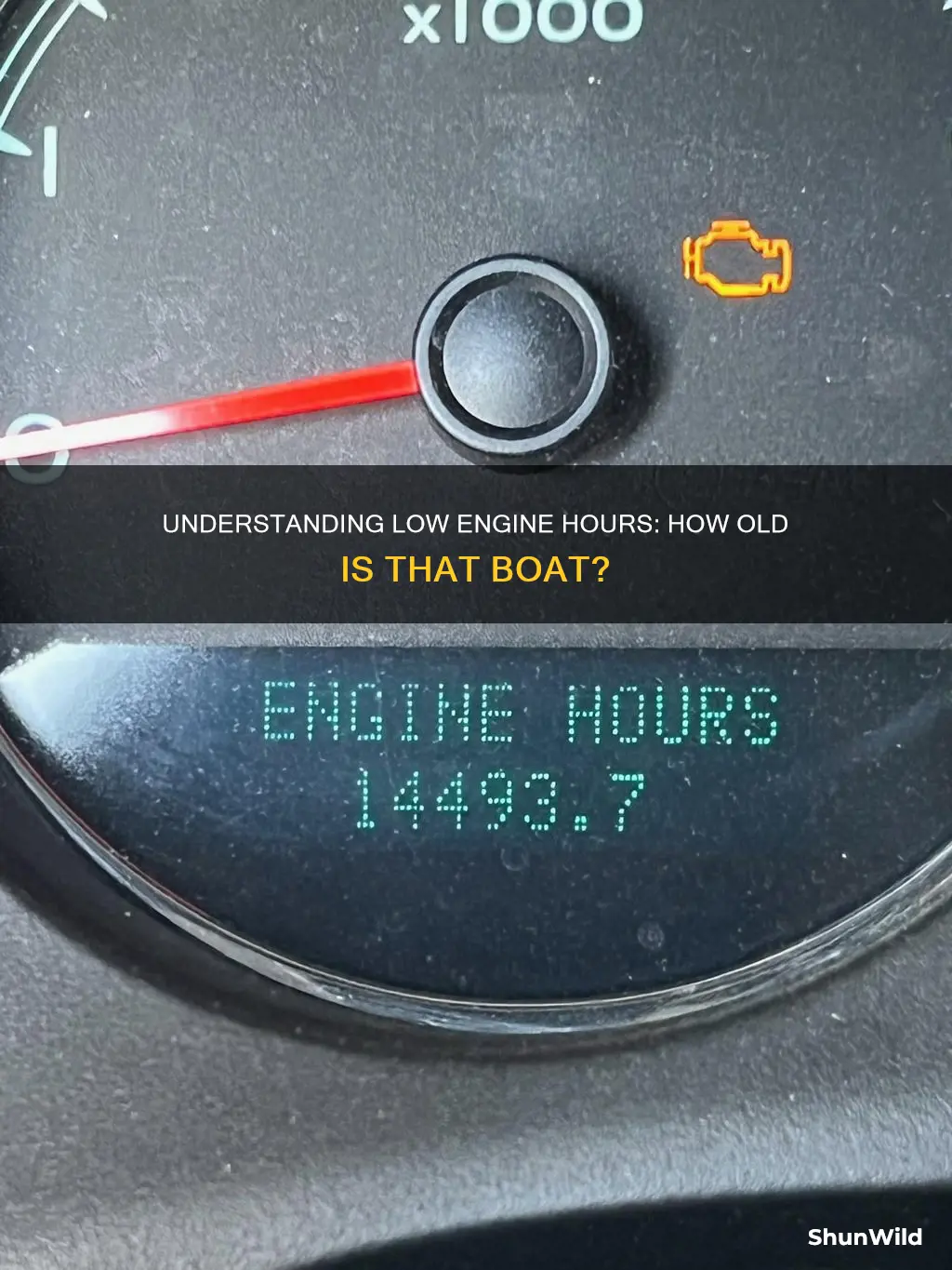 what is considered low engine hours on a boat