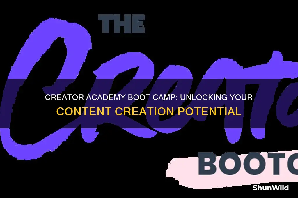 what is creator academy boot camp