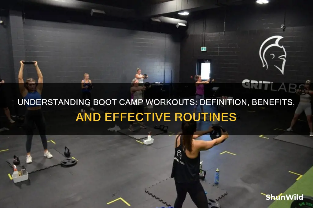 what is definition of a boot camp workout routine