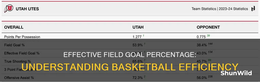 what is effective field goal percentage
