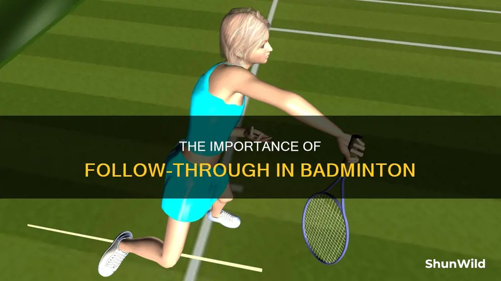 what is follow through in badminton