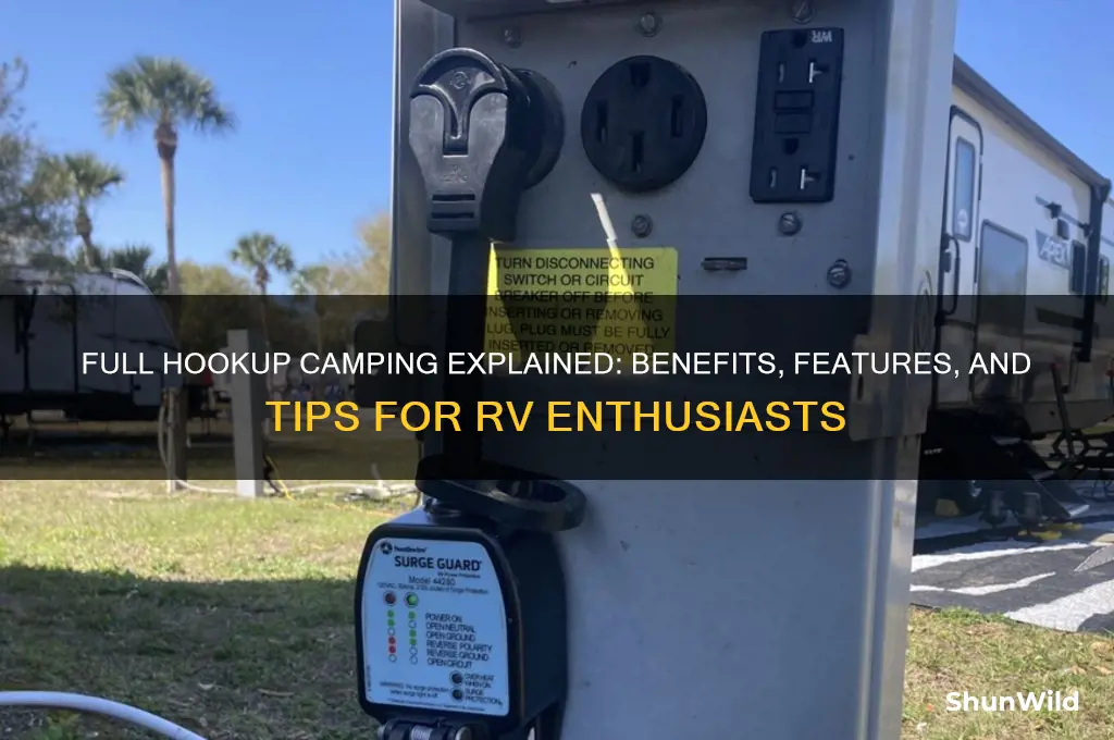 what is full hookup camping
