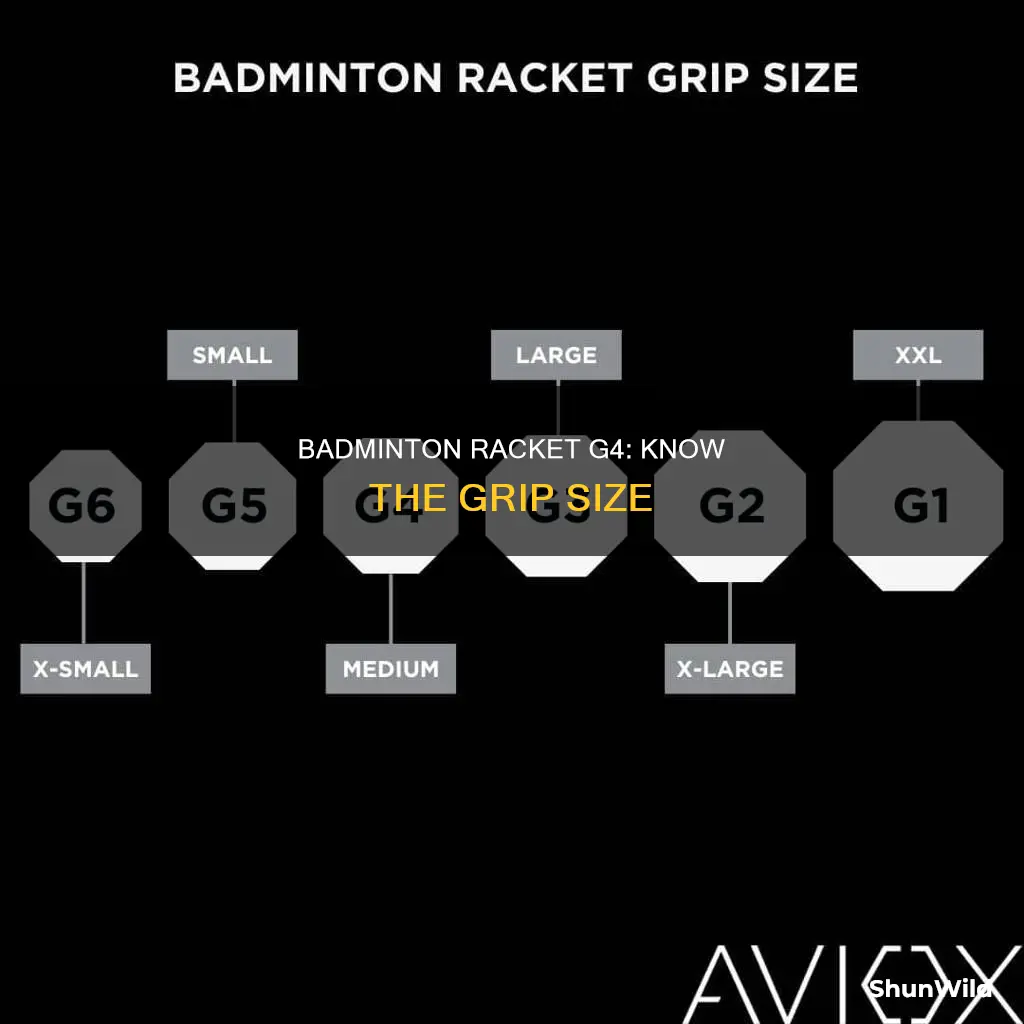 what is g4 size in badminton