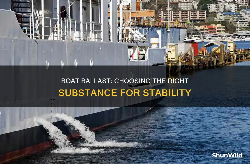 what is good for boat ballast