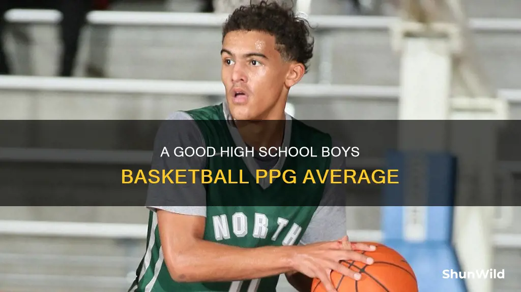what is good high school boys basketball average ppg