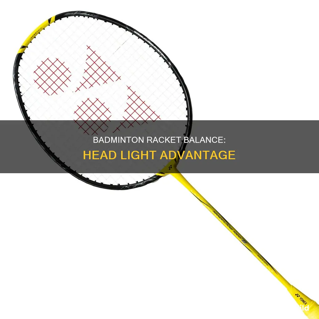 what is head light badminton racket mm