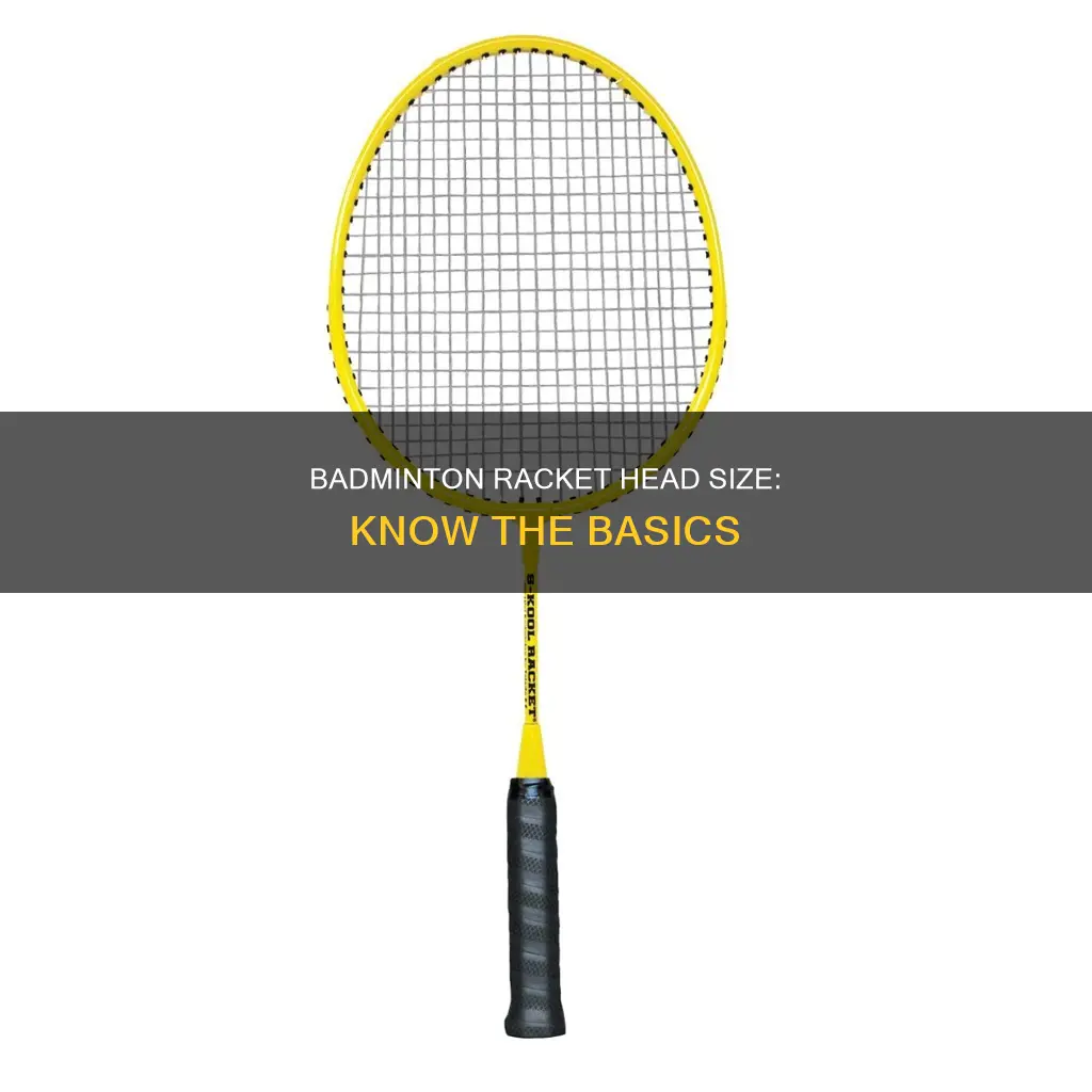 what is head size in badminton racket
