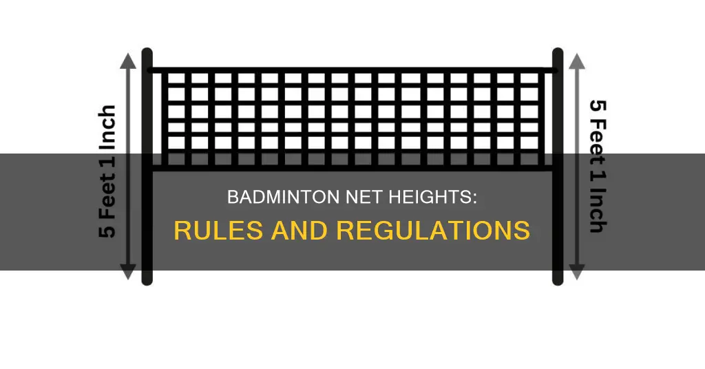 what is height of shuttle badminton net