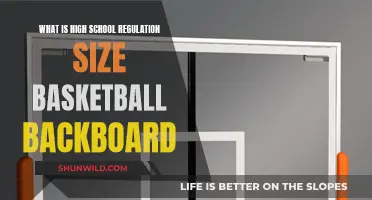 The Standard High School Basketball Backboard Size
