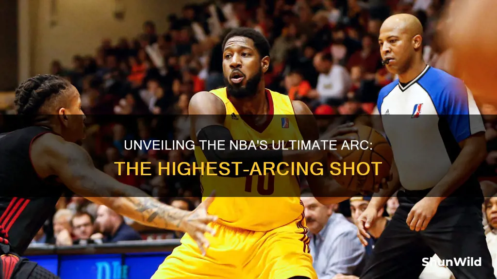 what is highest arcing basketball shot in nba