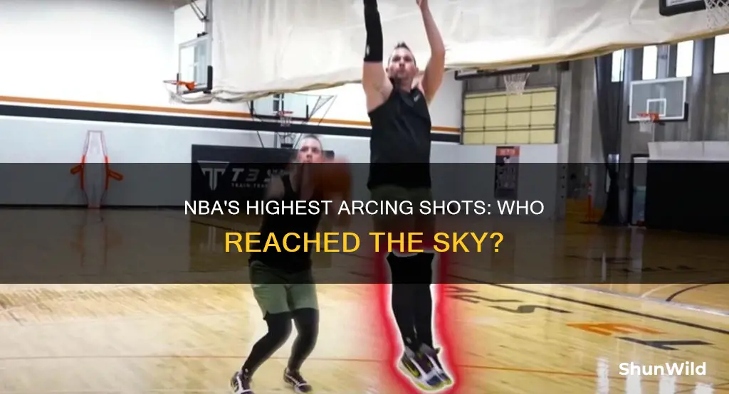 what is highest arcing basketball shot in nba
