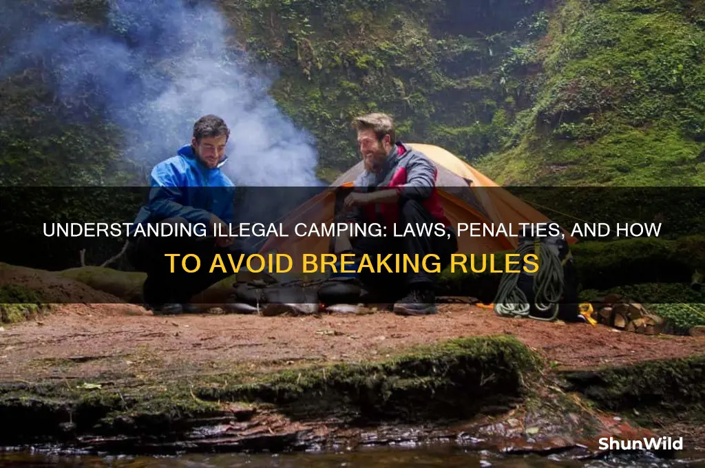 what is illegal camping