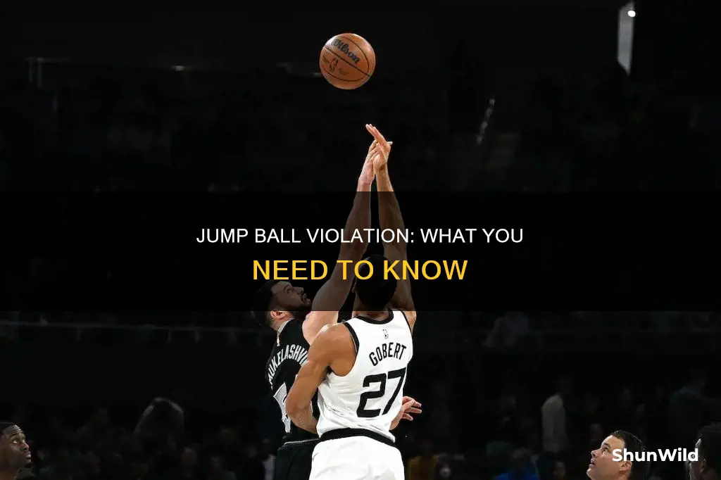 what is jump ball violation in basketball