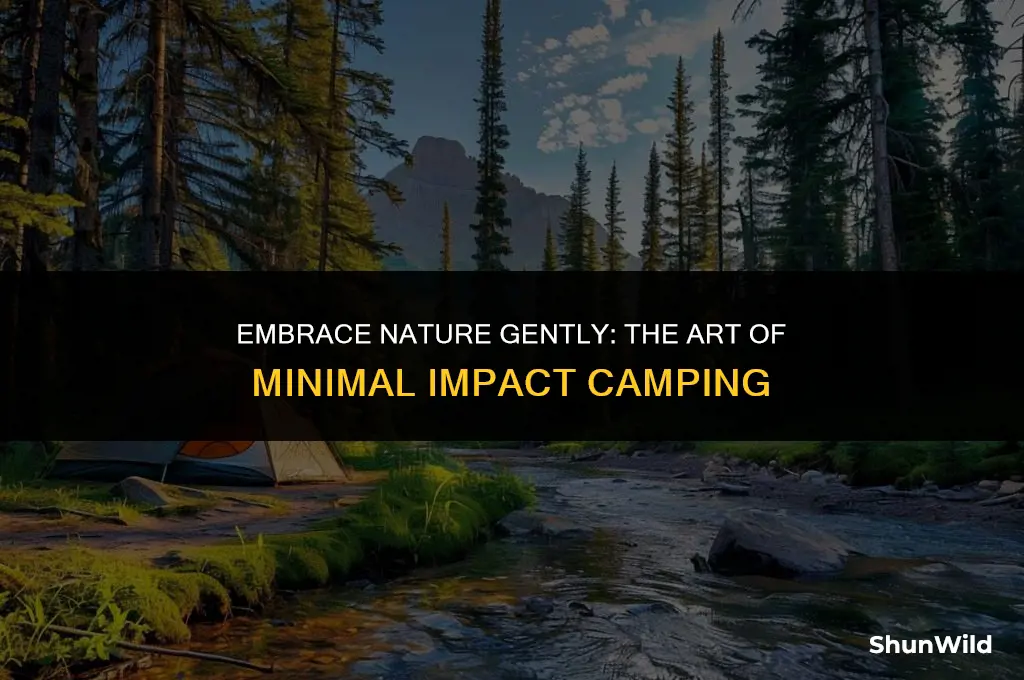 what is minimal impact camping