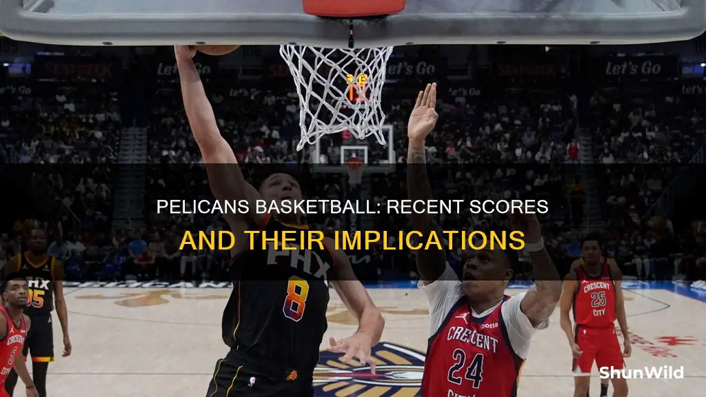 what is pelicans basketball score