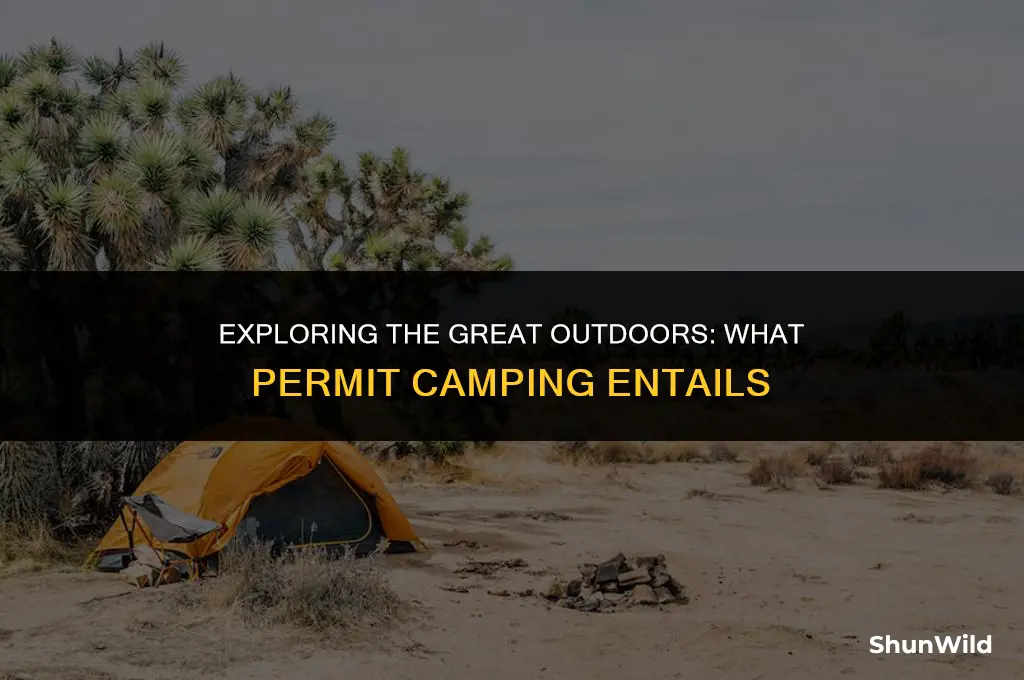 what is permit camping