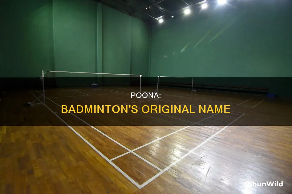 what is poona in badminton