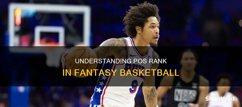 what is pos rank fantasy basketball