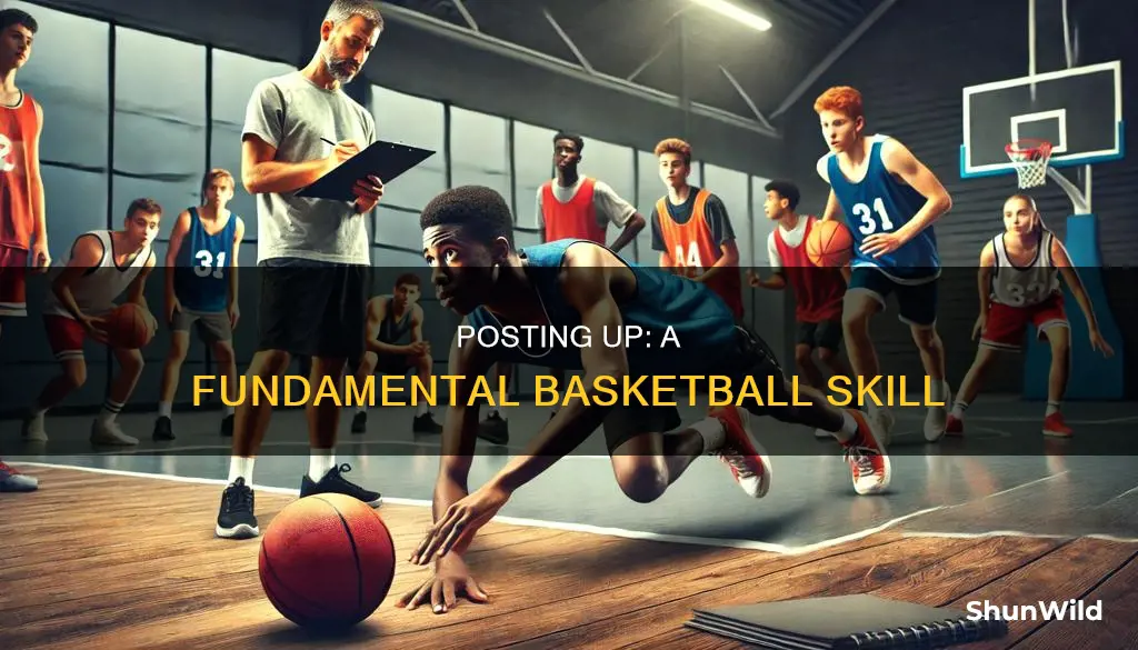 what is posting up in basketball