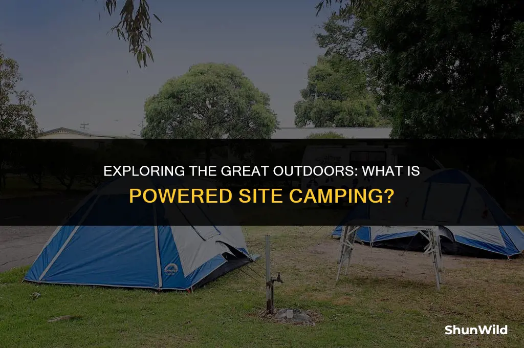 what is powered site camping