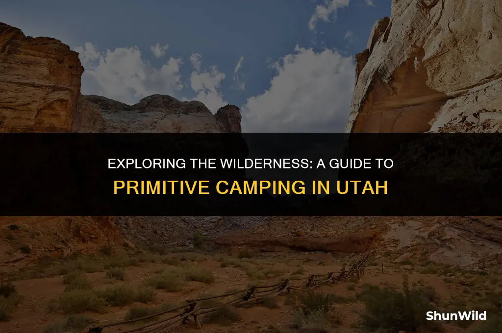 what is primitive camping utah