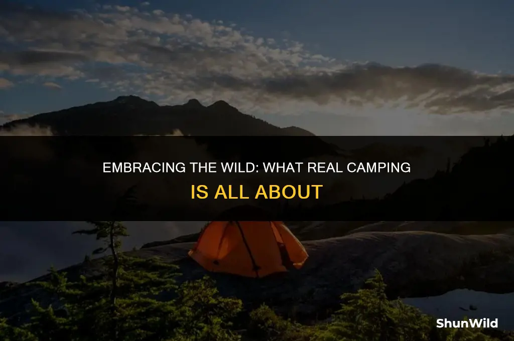 what is real camping