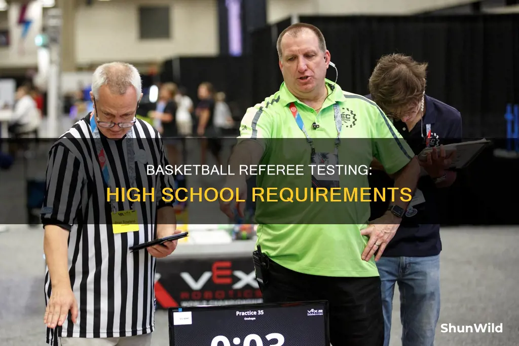 what is required testing for a high school basketball referee