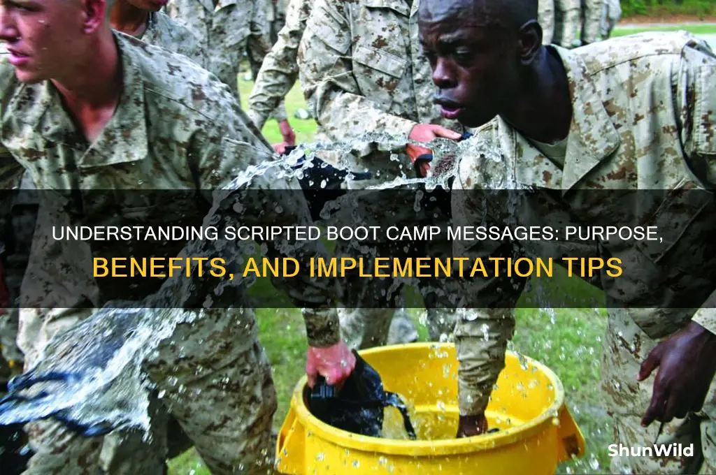 what is scripted boot camp message