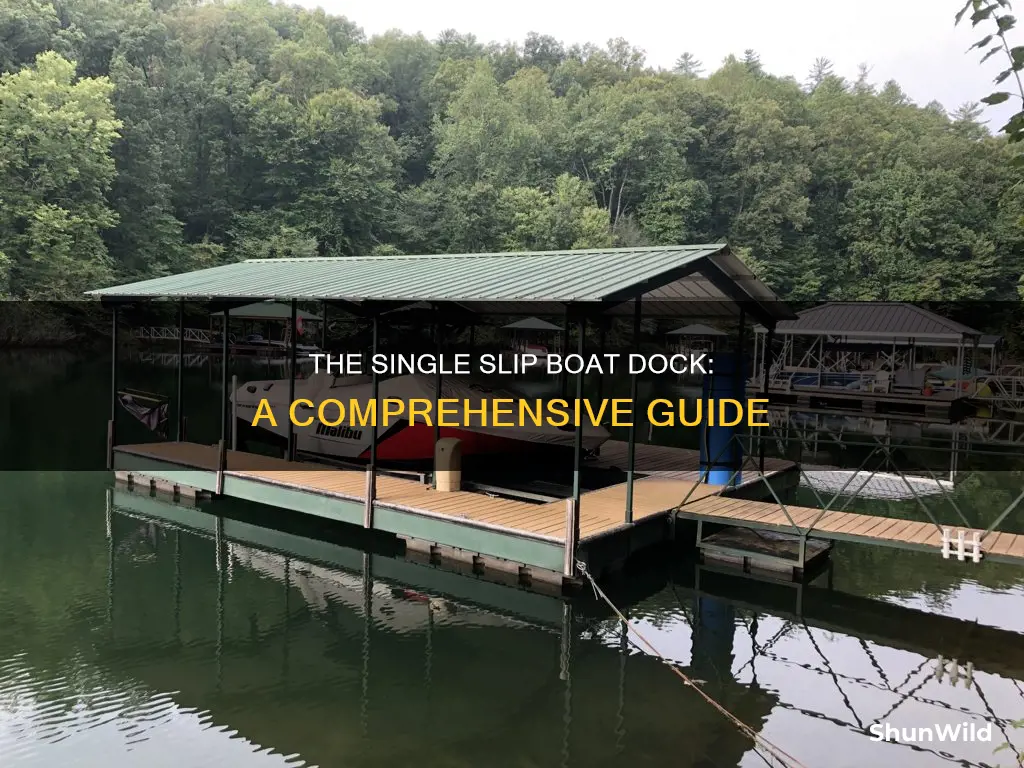 what is single slip boat dock